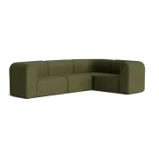 Berg RHF Closed Chaise Sofa - Copenhagen Forest gallery detail image