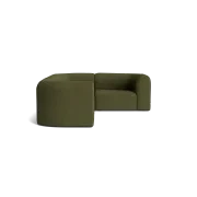 Berg RHF Closed Chaise Sofa - Copenhagen Forest gallery detail image