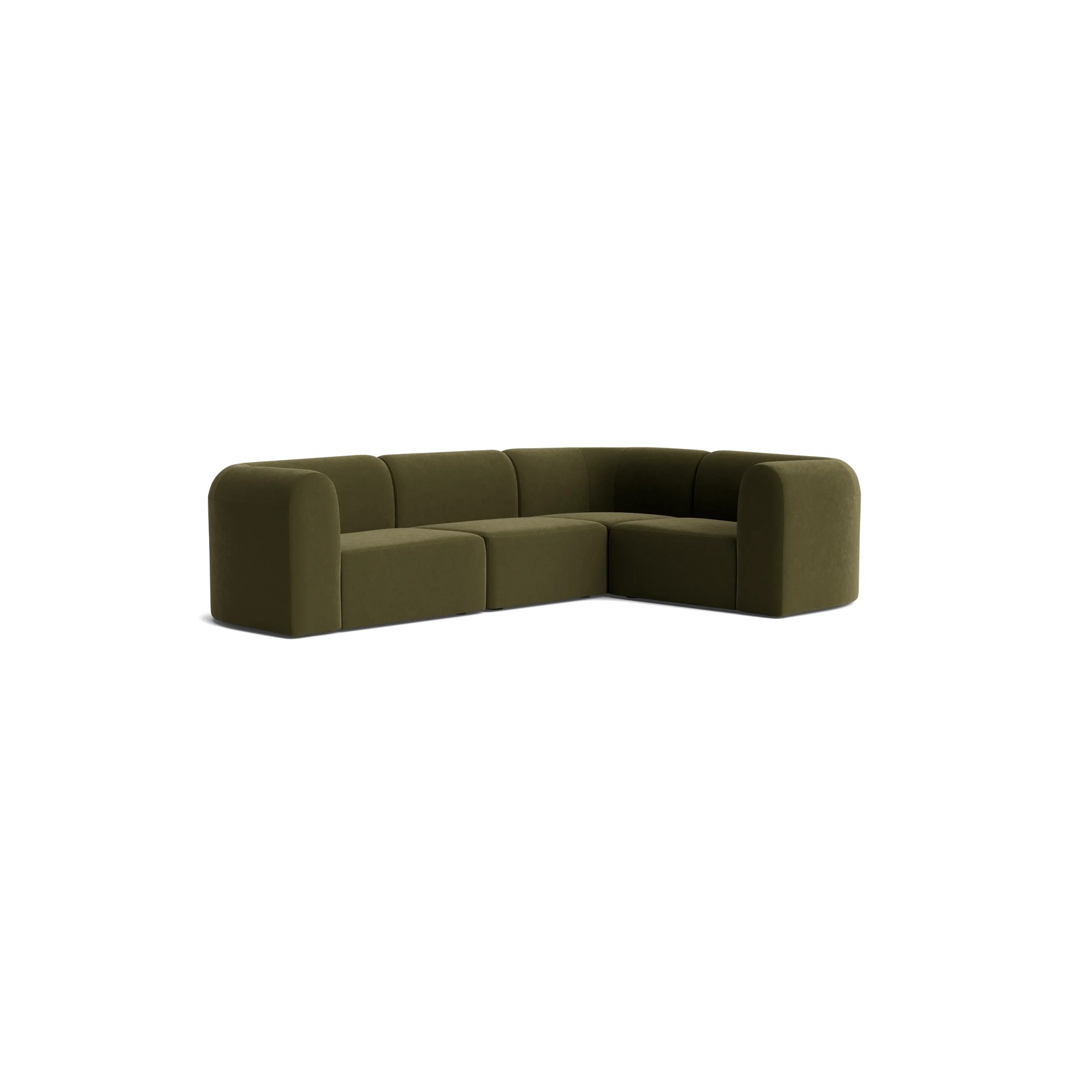 Berg RHF Closed Chaise Sofa - Eden Leaf gallery detail image