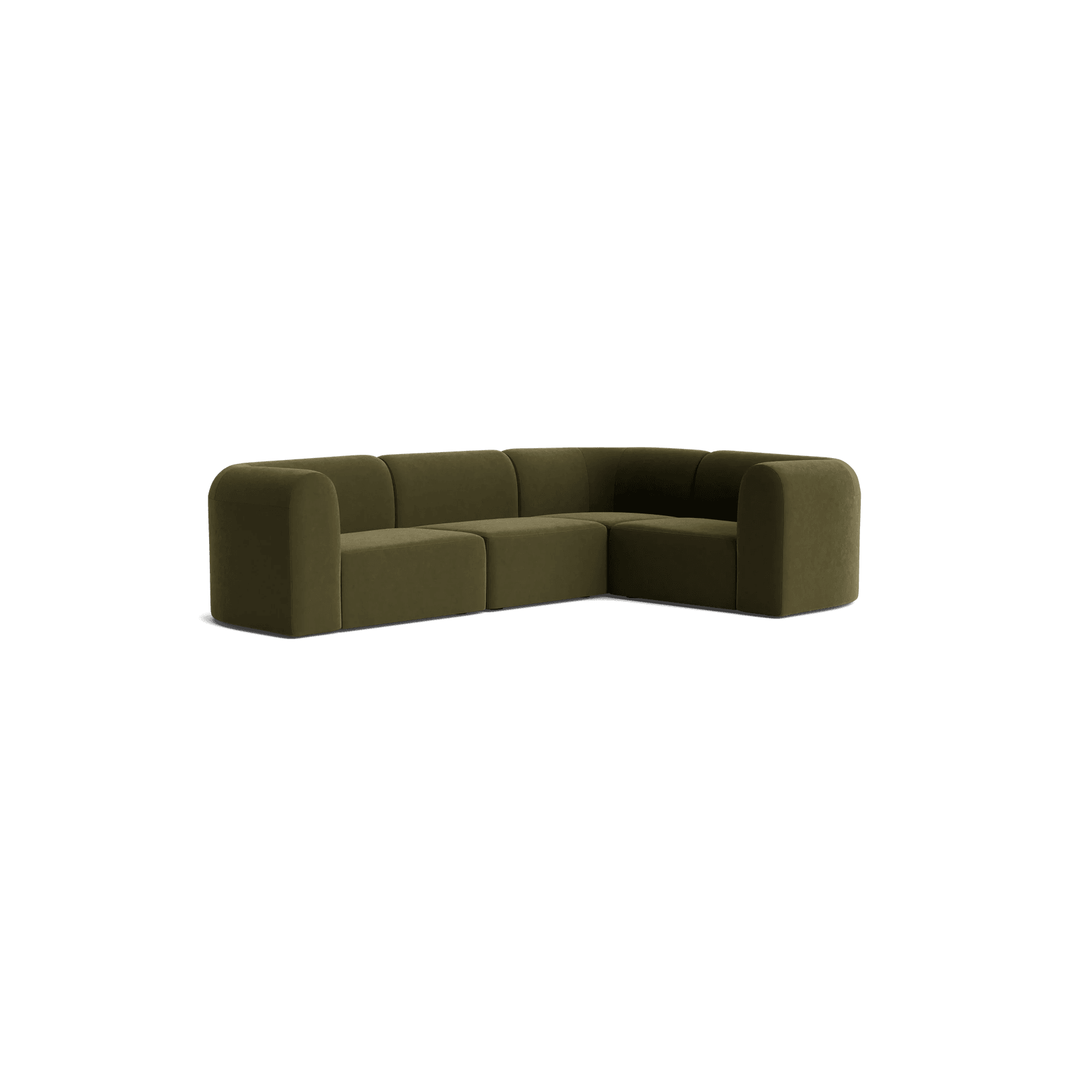 Berg RHF Closed Chaise Sofa - Eden Leaf gallery detail image