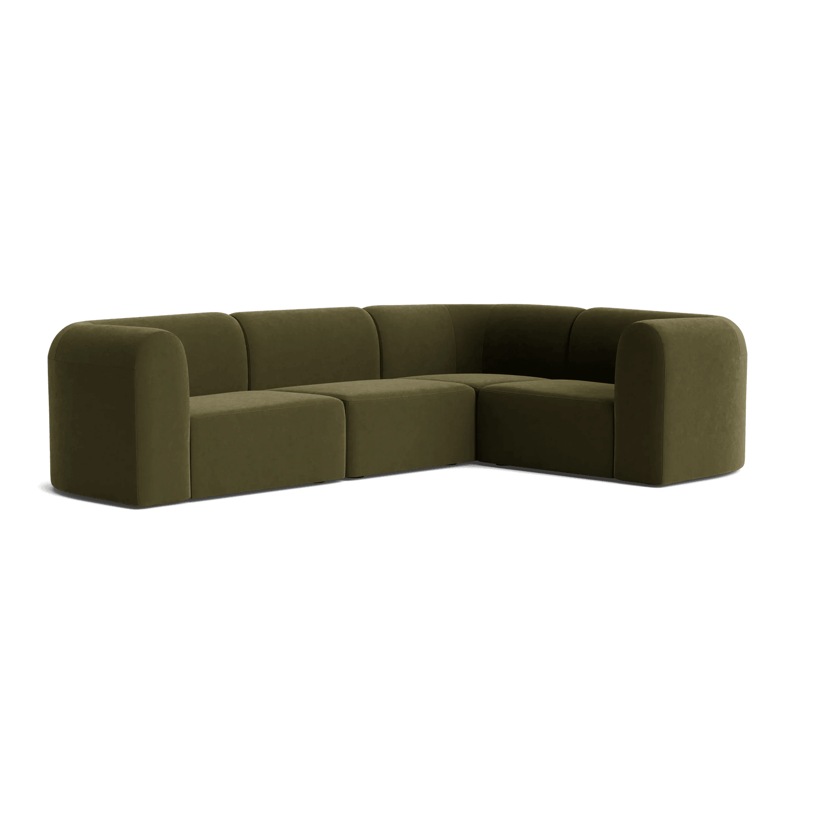 Berg RHF Closed Chaise Sofa - Eden Leaf gallery detail image