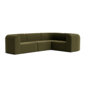 Berg RHF Closed Chaise Sofa - Eden Leaf gallery detail image