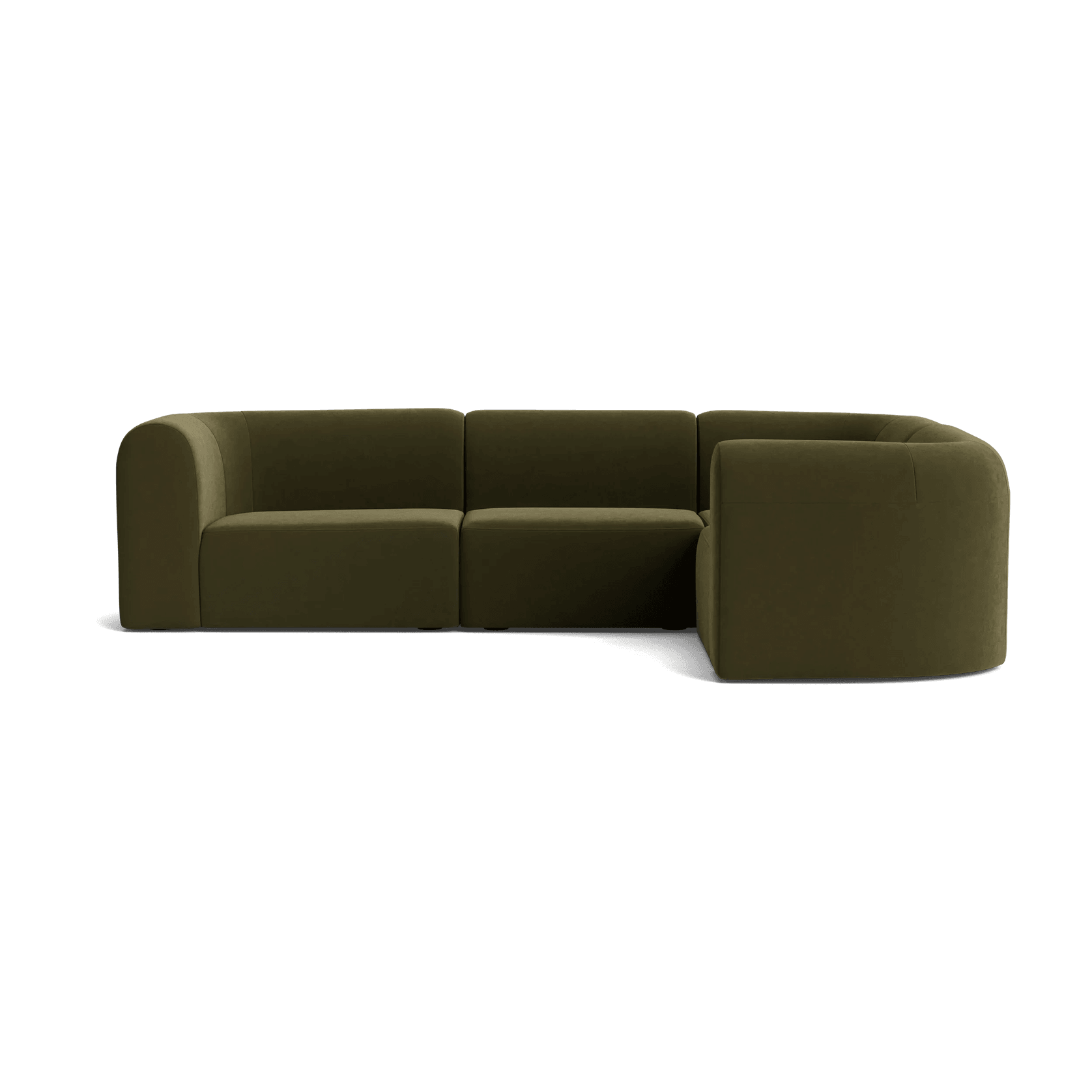 Berg RHF Closed Chaise Sofa - Eden Leaf gallery detail image