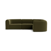 Berg RHF Closed Chaise Sofa - Eden Leaf gallery detail image