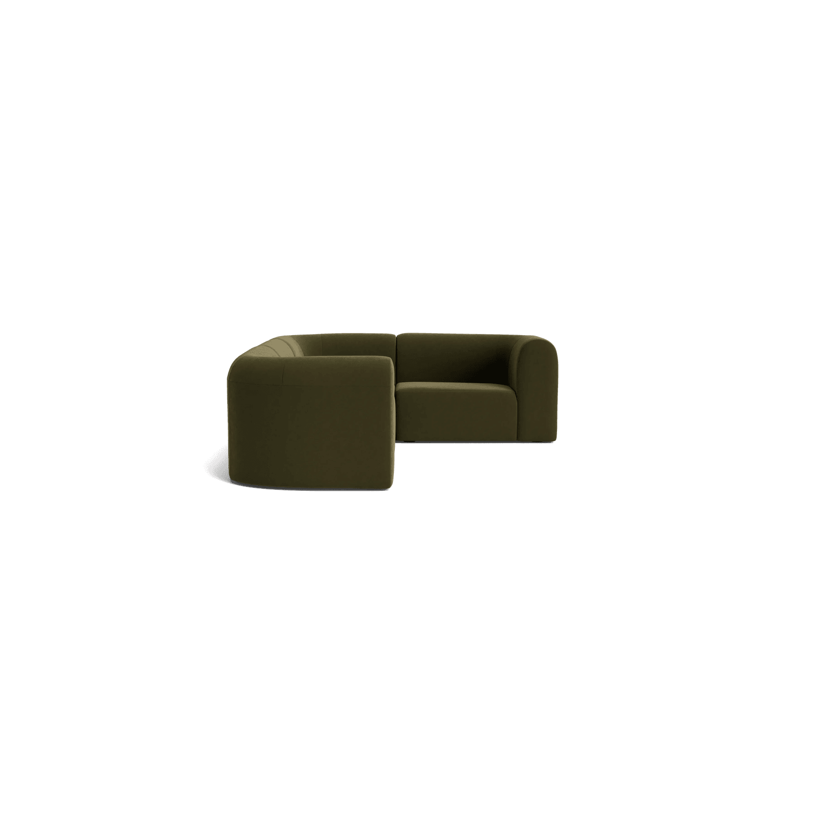 Berg RHF Closed Chaise Sofa - Eden Leaf gallery detail image