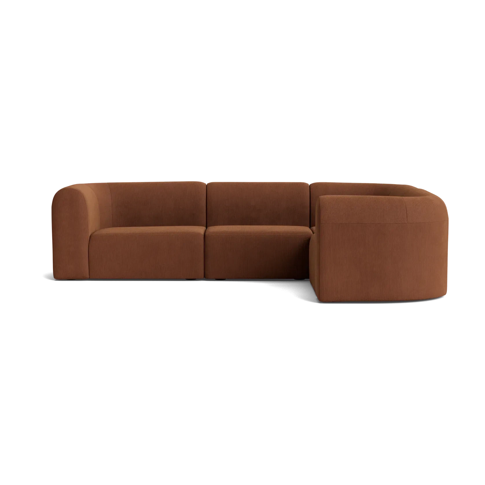 Berg RHF Closed Chaise Sofa - Corduroy Cocoa gallery detail image