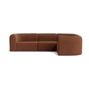 Berg RHF Closed Chaise Sofa - Corduroy Cocoa gallery detail image