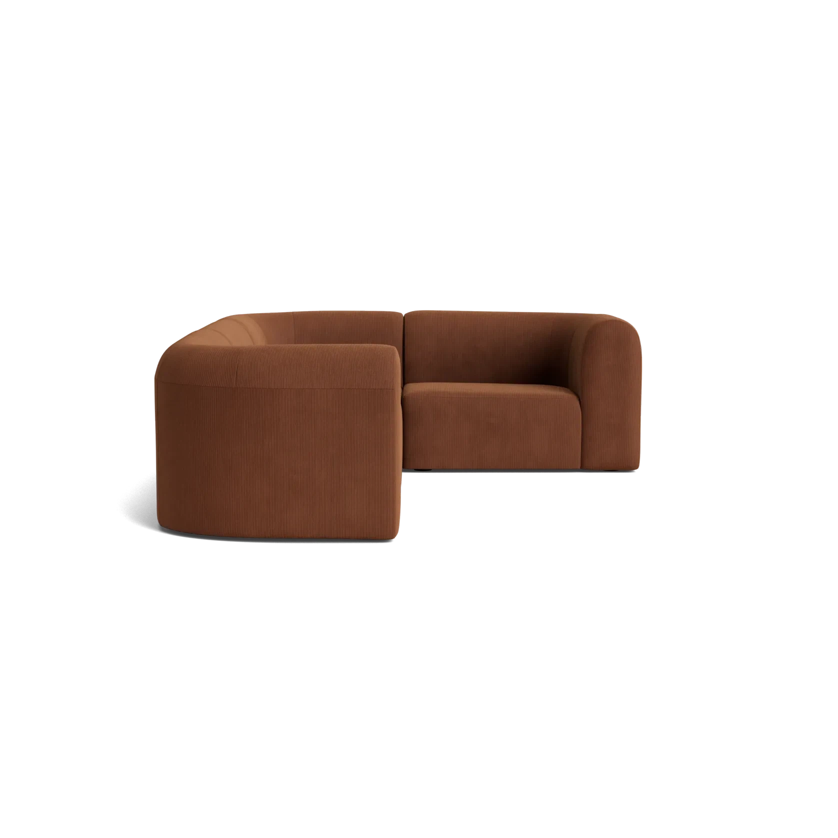 Berg RHF Closed Chaise Sofa - Corduroy Cocoa gallery detail image