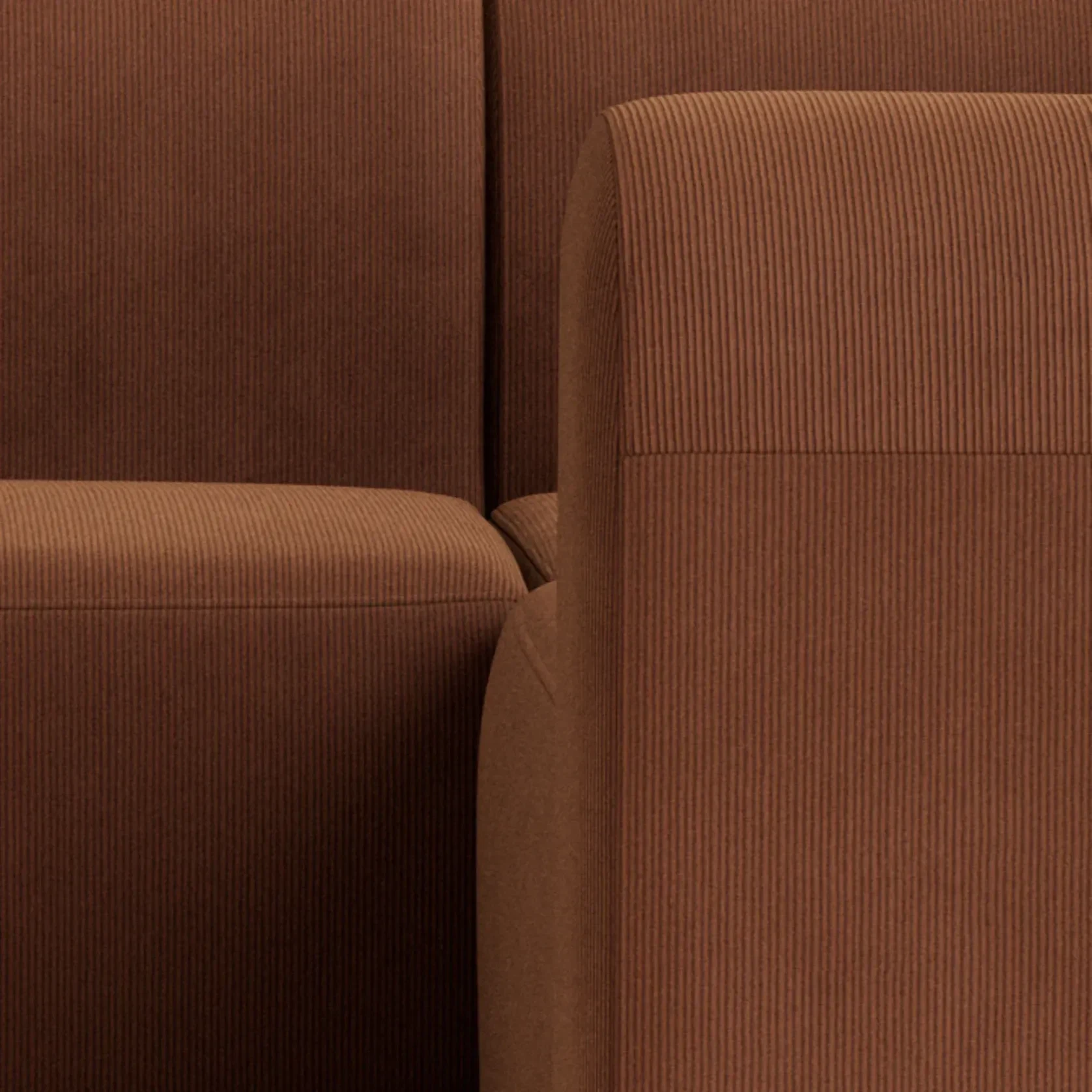 Berg RHF Closed Chaise Sofa - Corduroy Cocoa gallery detail image