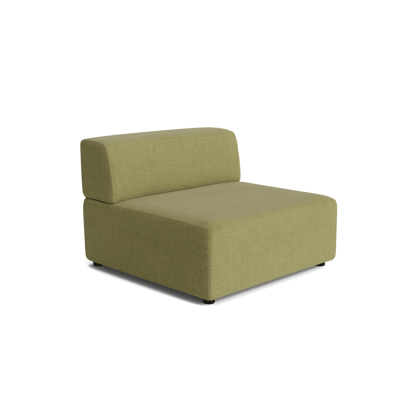 Stretch Armless Middle Module - Fossil Eucalyptus gallery detail image