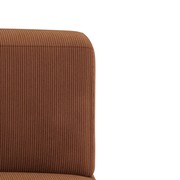Stretch Armless Middle Module - Corduroy Cocoa gallery detail image