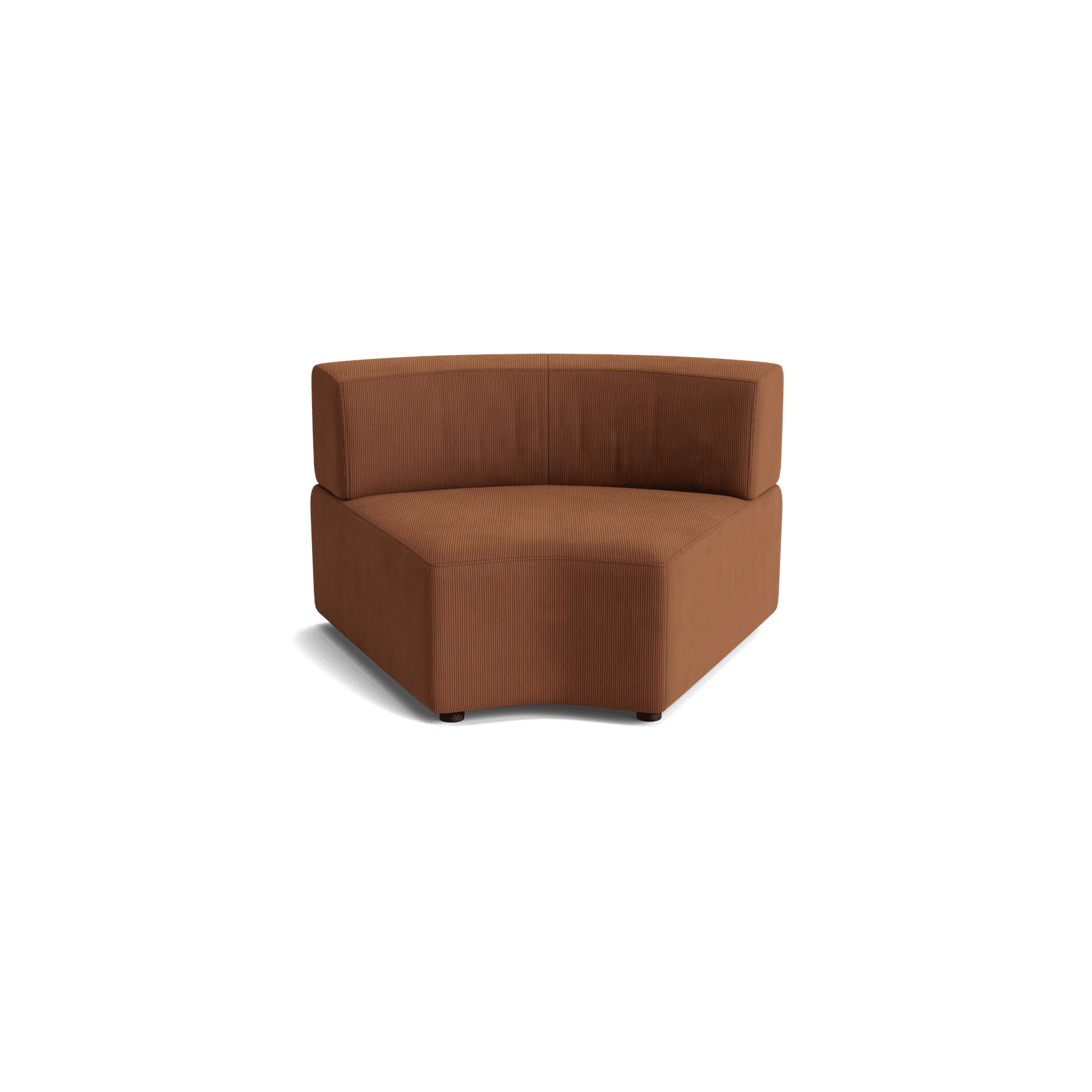 Stretch Angled Corner Module - Corduroy Cocoa gallery detail image