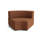 Stretch Angled Corner Module - Corduroy Cocoa gallery detail image
