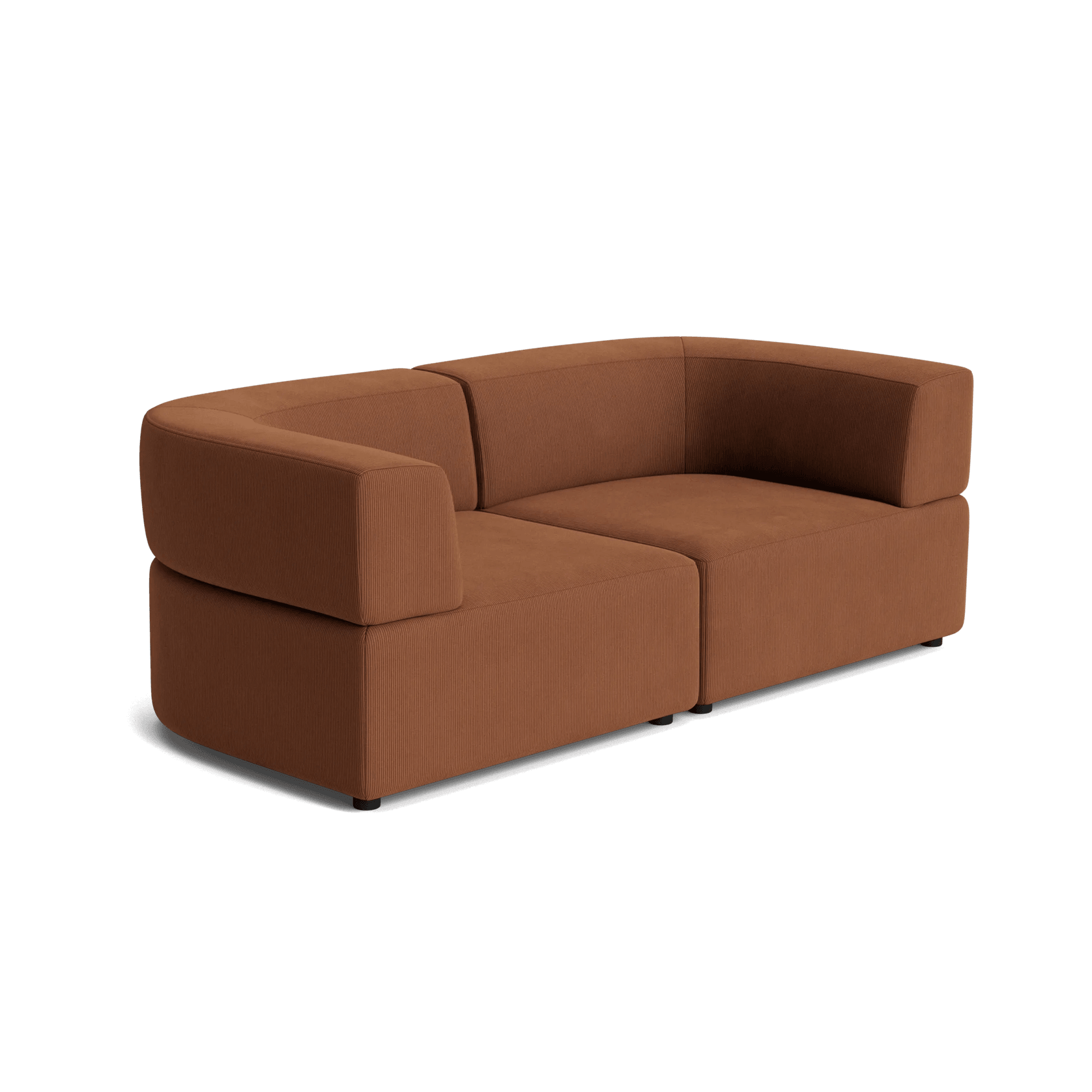 Stretch 3 Seater Sofa - Corduroy Cocoa gallery detail image