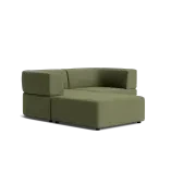 Stretch 3 Seater Chaise Sofa - Corduroy Forest gallery detail image