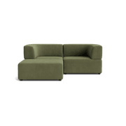 Stretch 3 Seater Chaise Sofa - Corduroy Forest gallery detail image