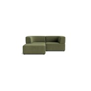 Stretch 3 Seater Chaise Sofa - Corduroy Forest gallery detail image