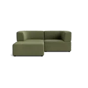 Stretch 3 Seater Chaise Sofa - Corduroy Forest gallery detail image