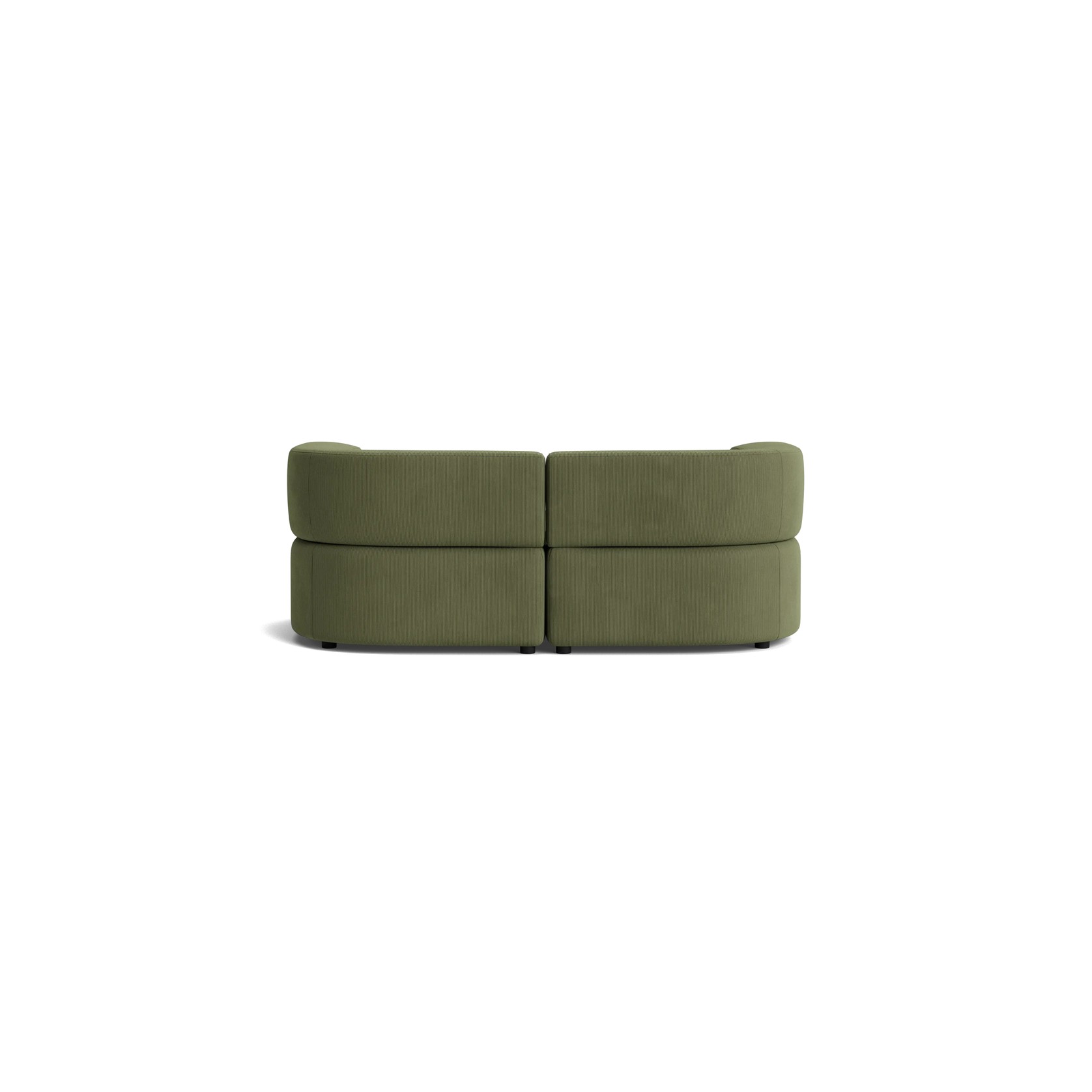 Stretch 3 Seater Chaise Sofa - Corduroy Forest gallery detail image