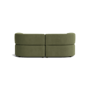 Stretch 3 Seater Chaise Sofa - Corduroy Forest gallery detail image