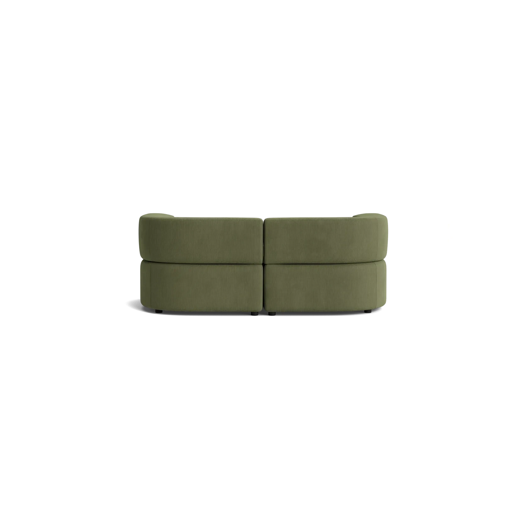 Stretch 3 Seater Chaise Sofa - Corduroy Forest gallery detail image