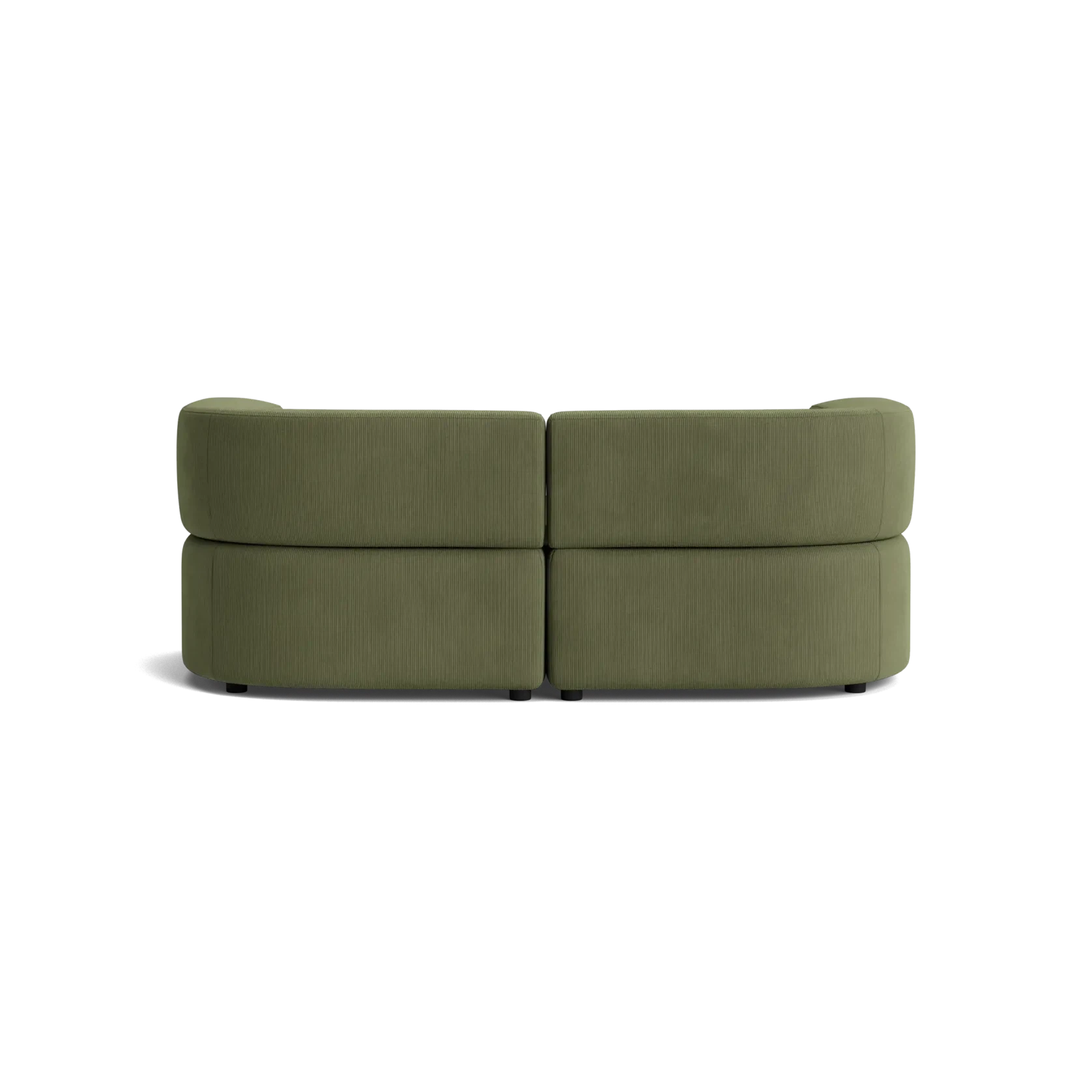 Stretch 3 Seater Chaise Sofa - Corduroy Forest gallery detail image