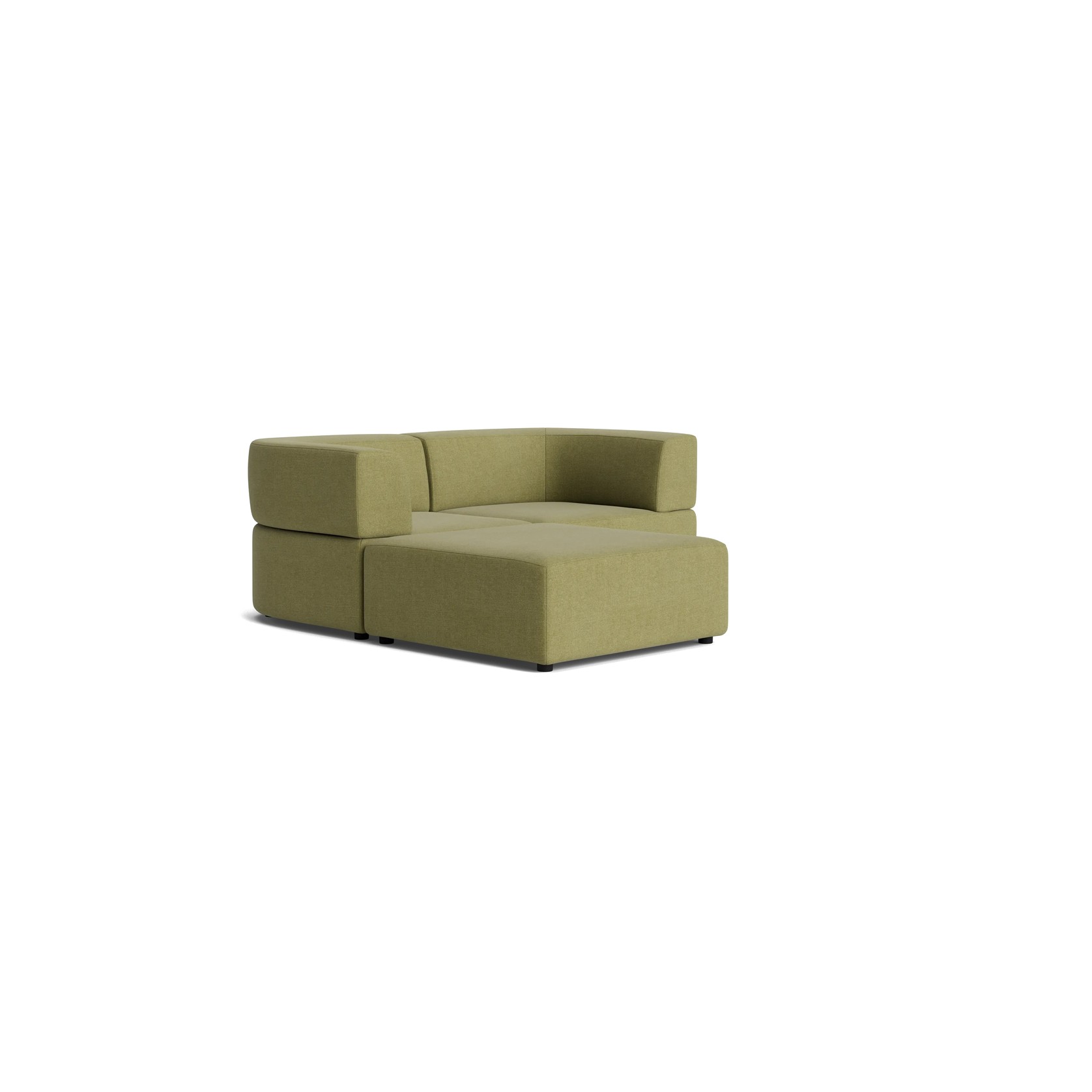 Stretch 3 Seater Chaise Sofa - Fossil Eucalyptus gallery detail image