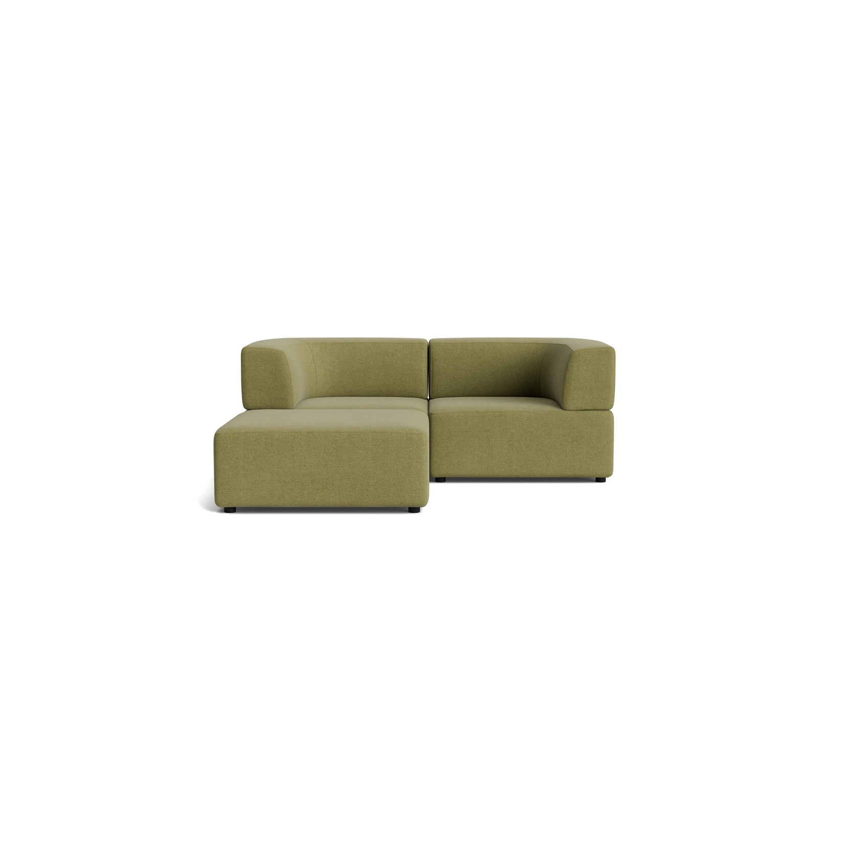 Stretch 3 Seater Chaise Sofa - Fossil Eucalyptus gallery detail image
