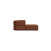 Stretch 3 Seater Chaise Sofa - Corduroy Cocoa gallery detail image