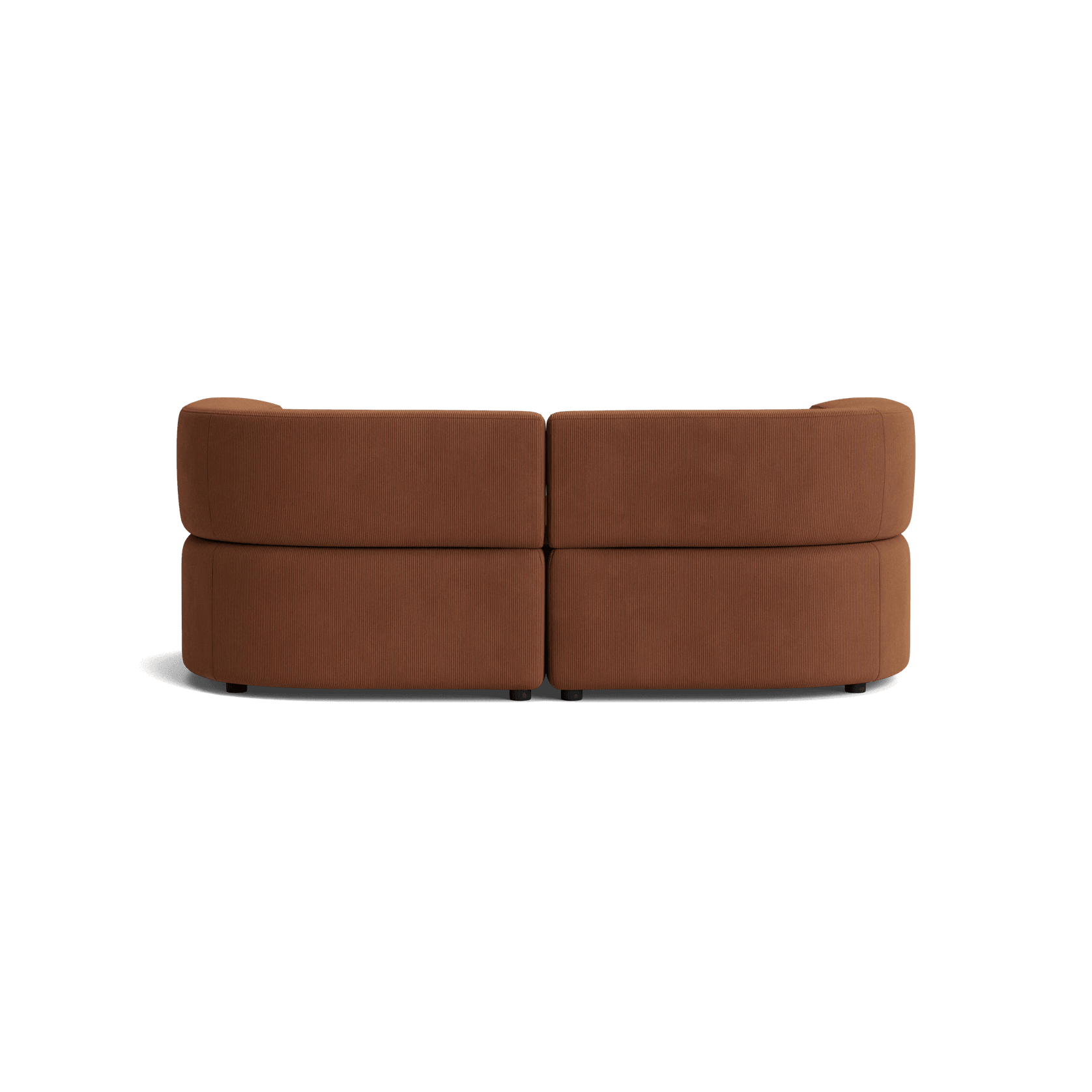 Stretch 3 Seater Chaise Sofa - Corduroy Cocoa gallery detail image