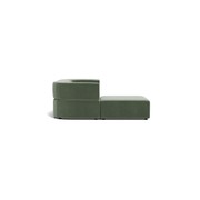 Stretch 3 Seater Chaise Sofa - Opal Ocean gallery detail image