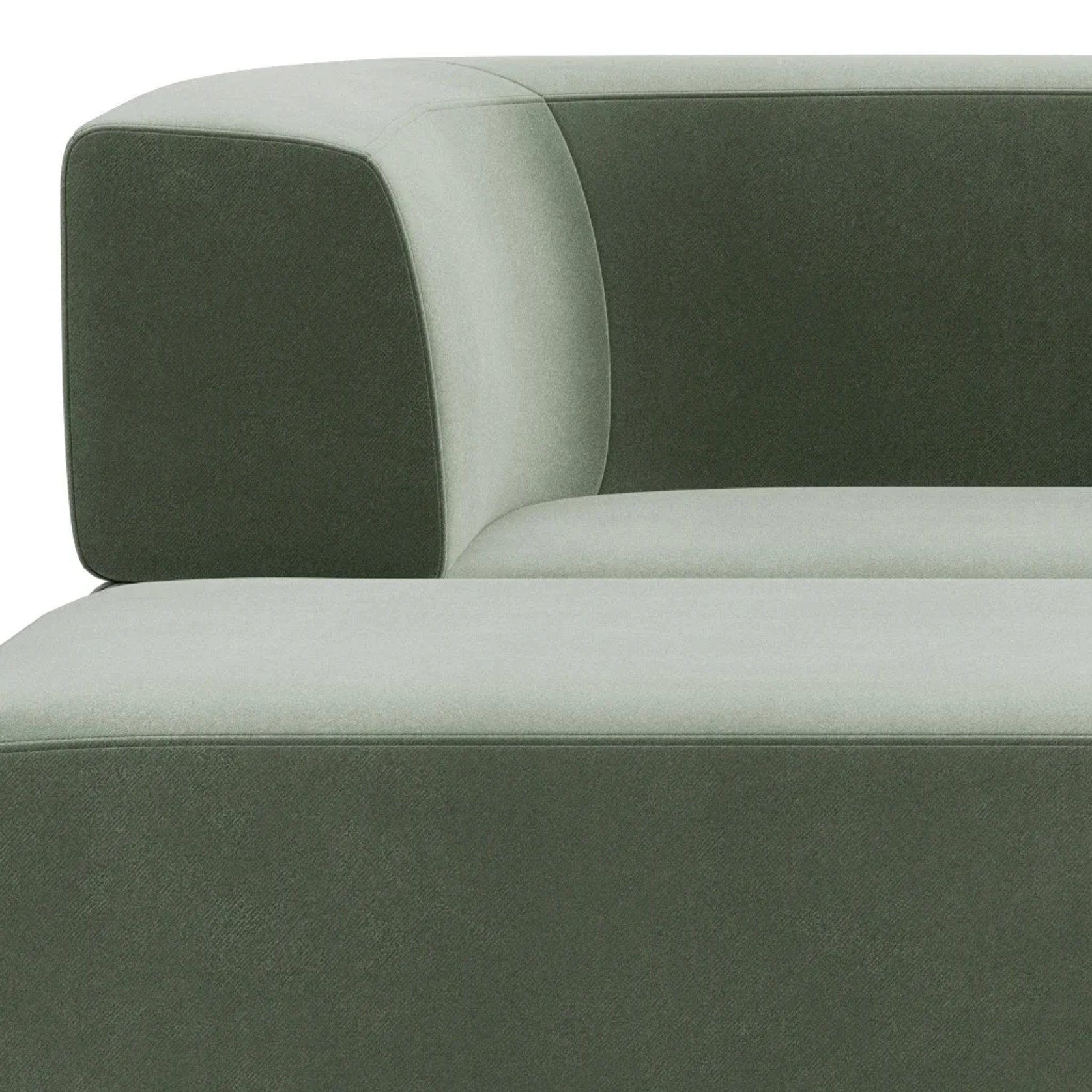 Stretch 3 Seater Chaise Sofa - Opal Ocean gallery detail image