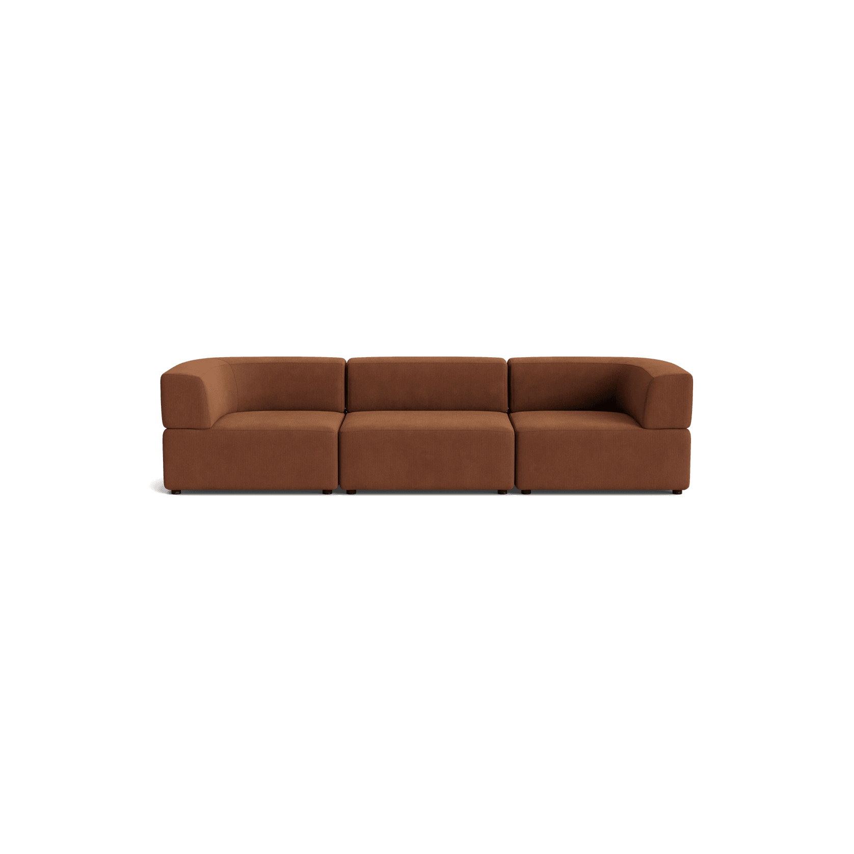 Stretch 4 Seater Sofa - Corduroy Cocoa gallery detail image