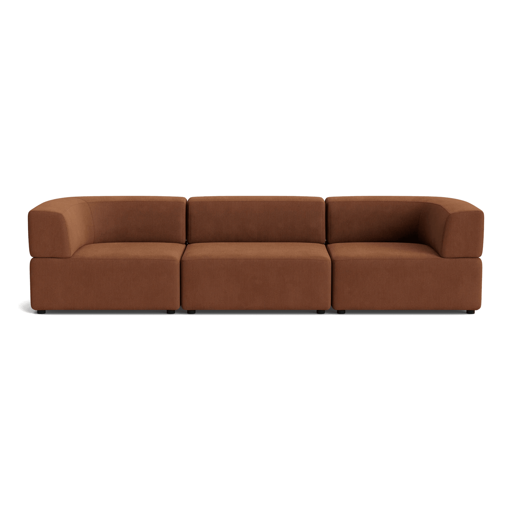 Stretch 4 Seater Sofa - Corduroy Cocoa gallery detail image
