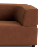 Stretch 4 Seater Sofa - Corduroy Cocoa gallery detail image