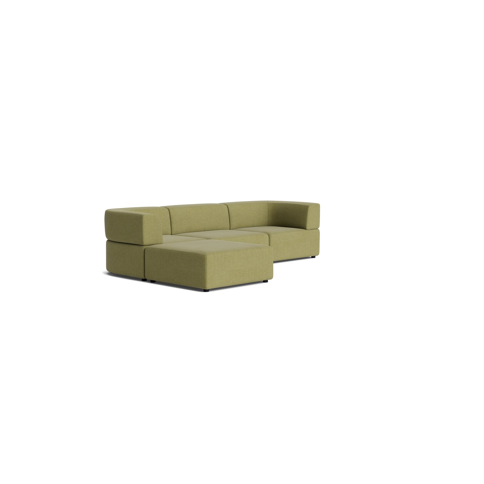 Stretch 4 Seater Chaise Sofa - Fossil Eucalyptus gallery detail image