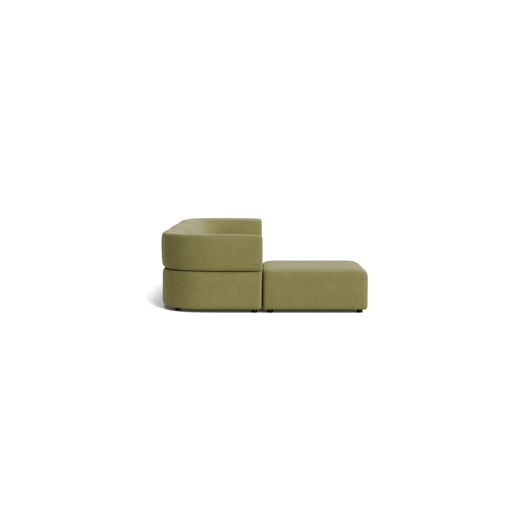 Stretch 4 Seater Chaise Sofa - Fossil Eucalyptus gallery detail image