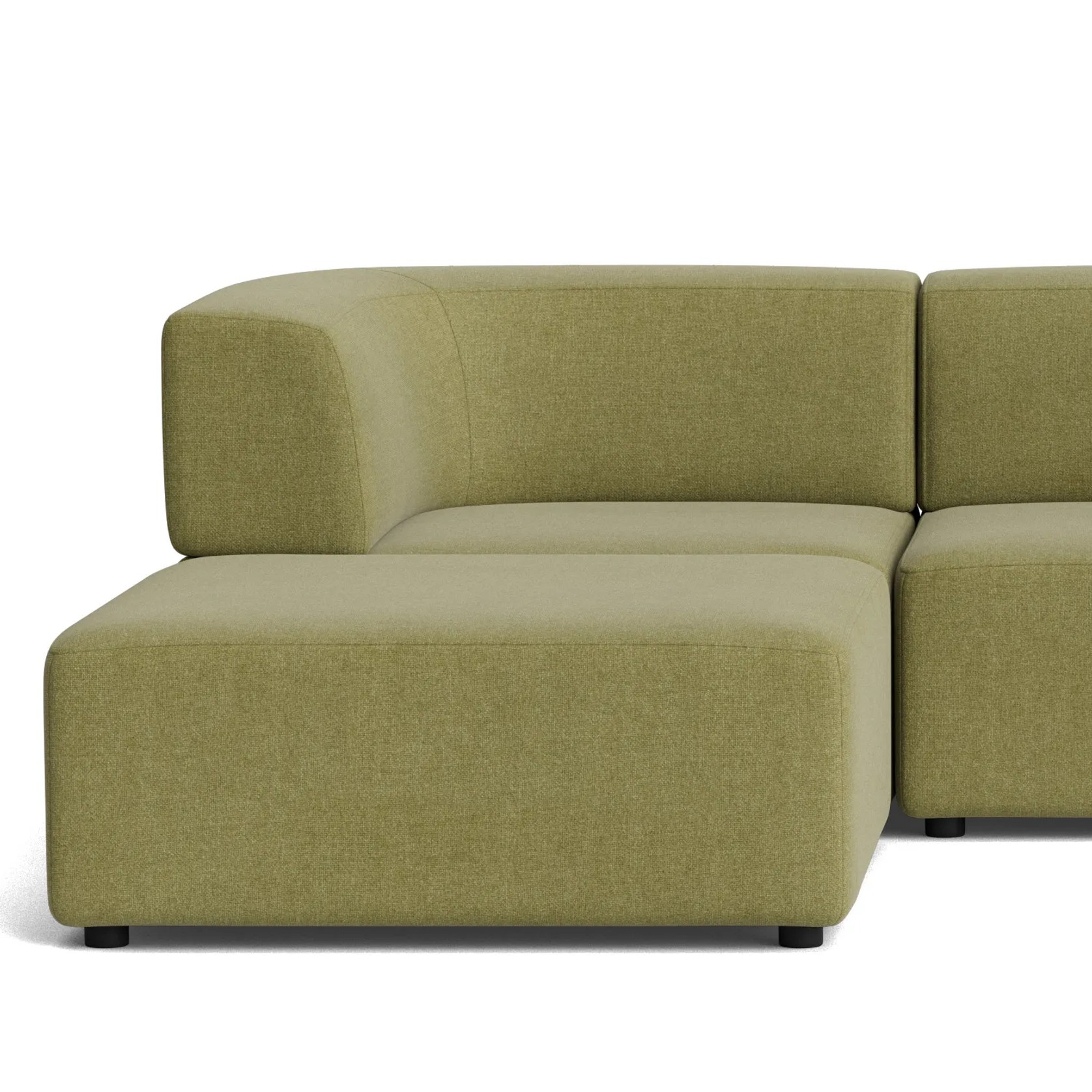 Stretch 4 Seater Chaise Sofa - Fossil Eucalyptus gallery detail image