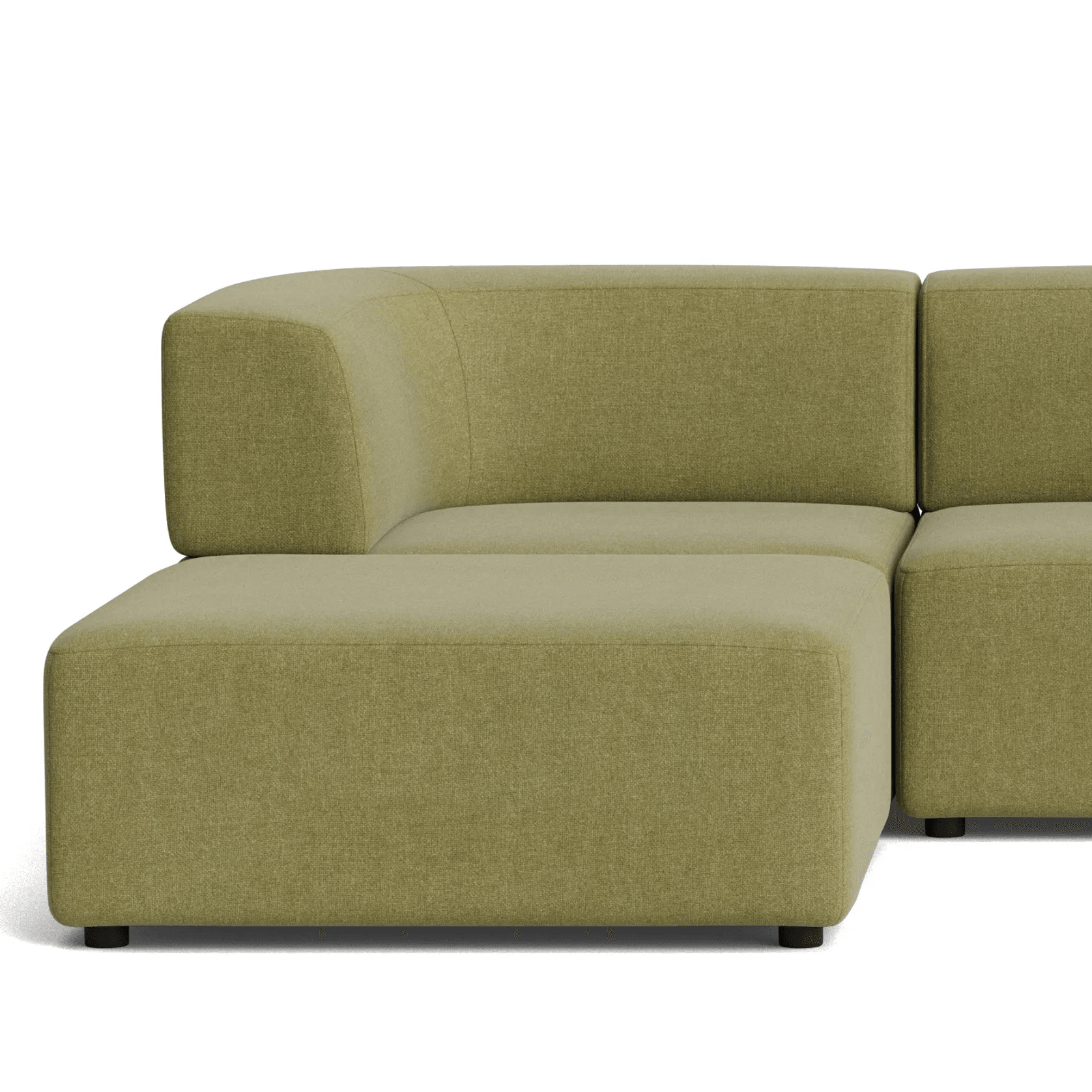 Stretch 4 Seater Chaise Sofa - Fossil Eucalyptus gallery detail image
