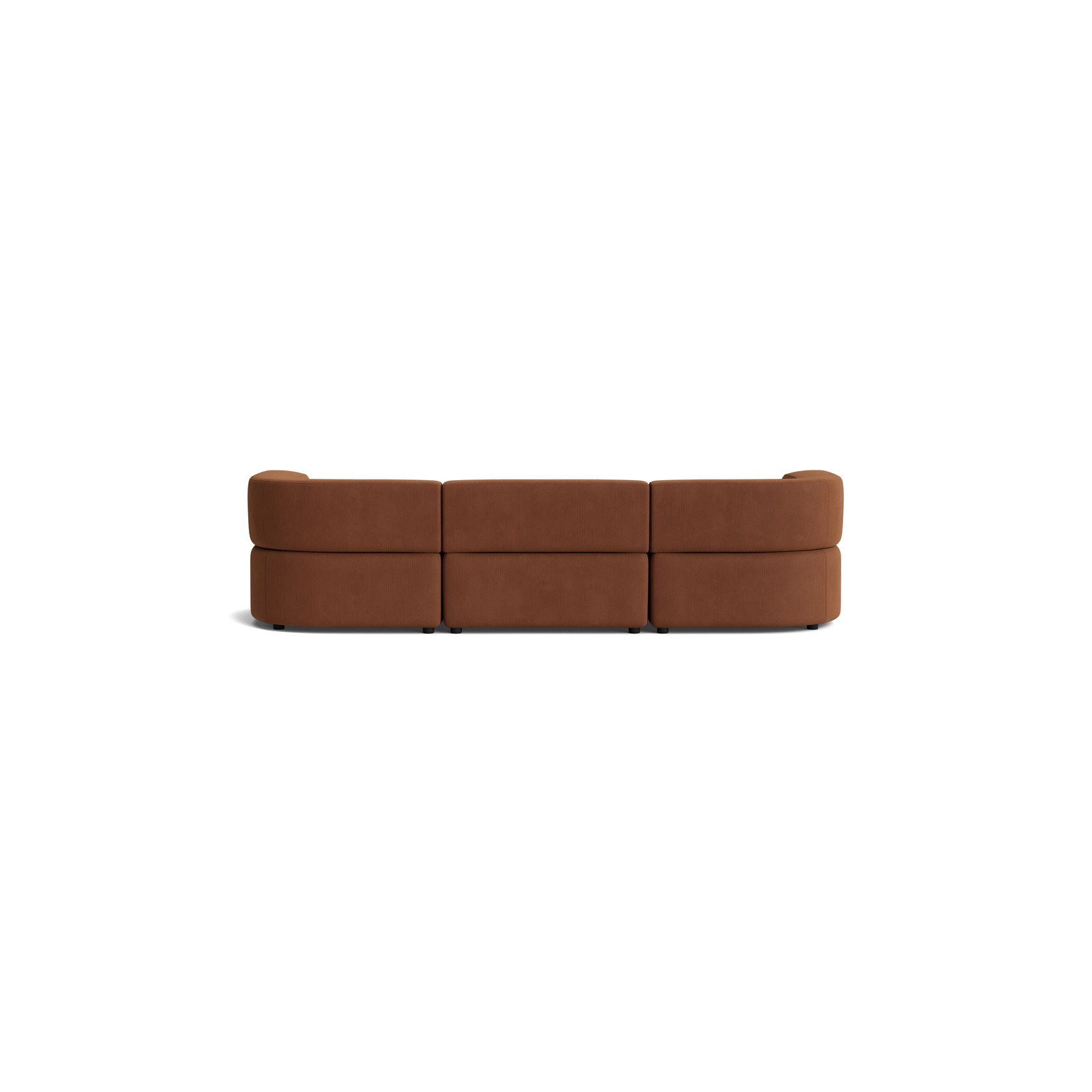 Stretch 4 Seater Chaise Sofa - Corduroy Cocoa gallery detail image