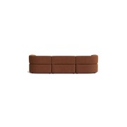 Stretch 4 Seater Chaise Sofa - Corduroy Cocoa gallery detail image