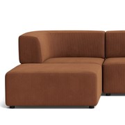 Stretch 4 Seater Chaise Sofa - Corduroy Cocoa gallery detail image