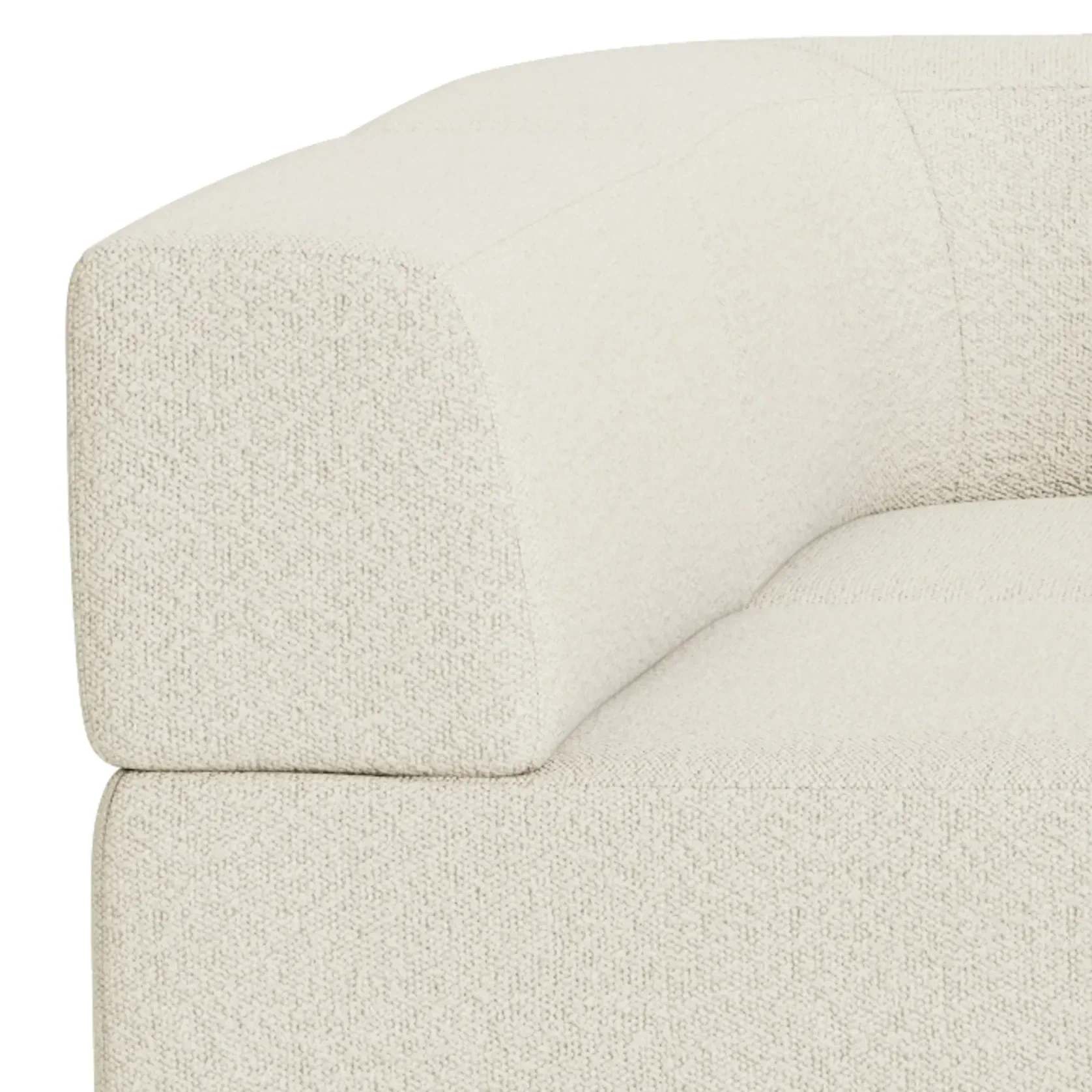 Stretch 4 Seater Open Chaise Sofa - Copenhagen Grey gallery detail image