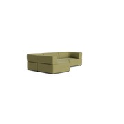 Stretch 4 Seater Open Chaise Sofa - Fossil Eucalyptus gallery detail image