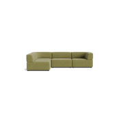 Stretch 4 Seater Open Chaise Sofa - Fossil Eucalyptus gallery detail image