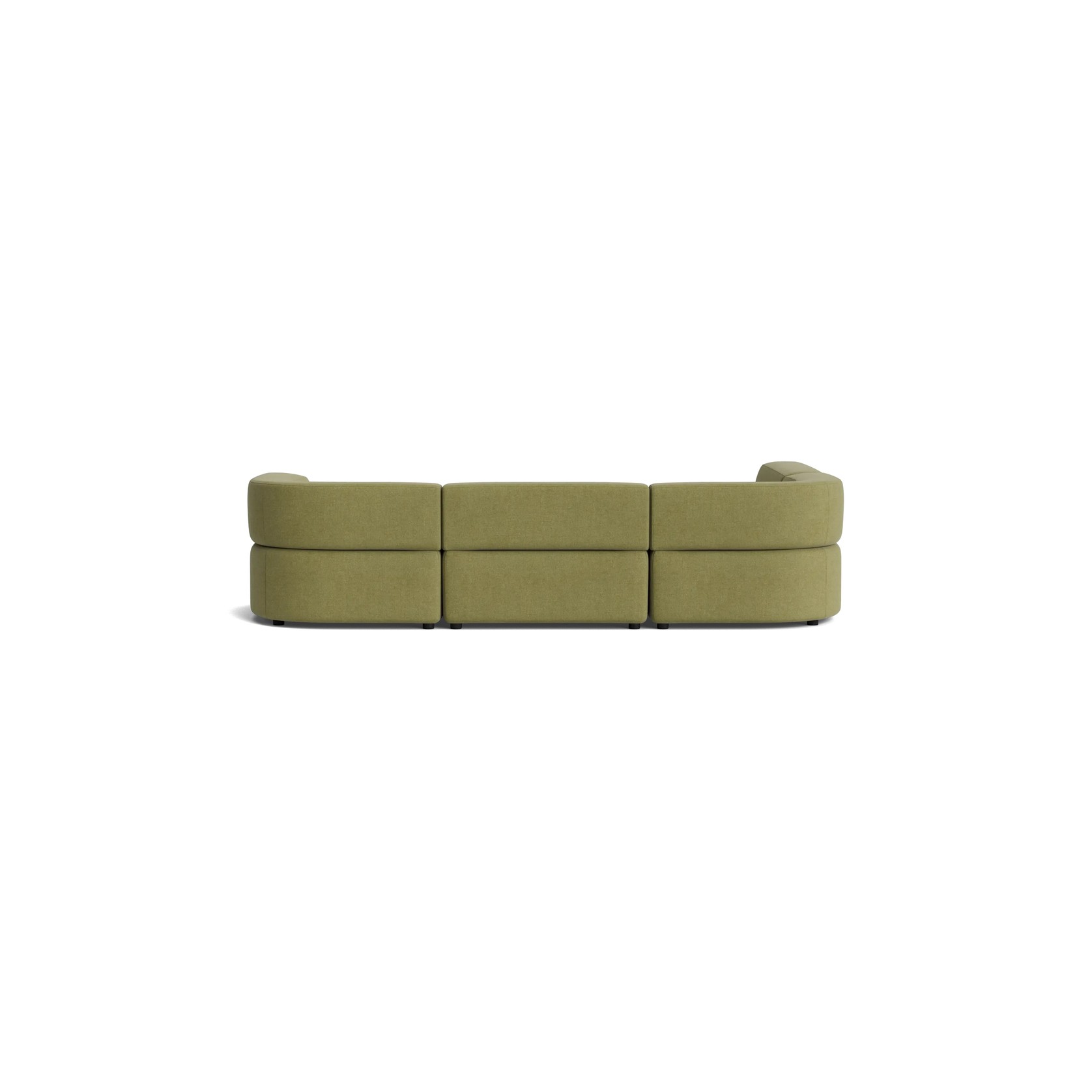 Stretch 4 Seater Open Chaise Sofa - Fossil Eucalyptus gallery detail image