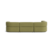 Stretch 4 Seater Open Chaise Sofa - Fossil Eucalyptus gallery detail image