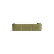 Stretch 4 Seater Open Chaise Sofa - Fossil Eucalyptus gallery detail image