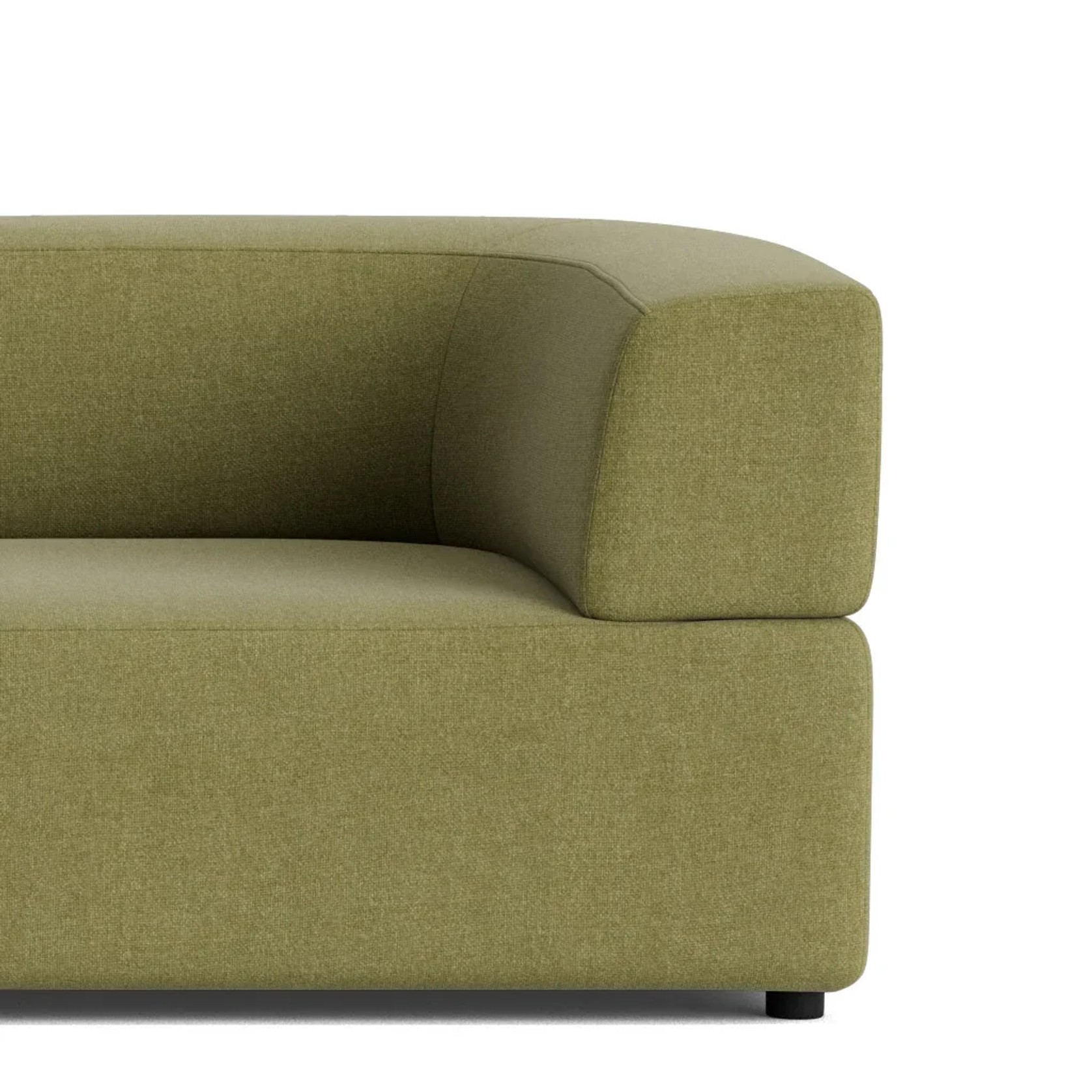 Stretch 4 Seater Open Chaise Sofa - Fossil Eucalyptus gallery detail image