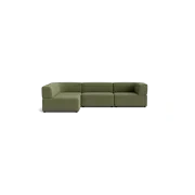 Stretch 4 Seater Open Chaise Sofa - Corduroy Forest gallery detail image